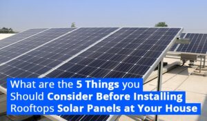 installing Rooftop solar panels for home