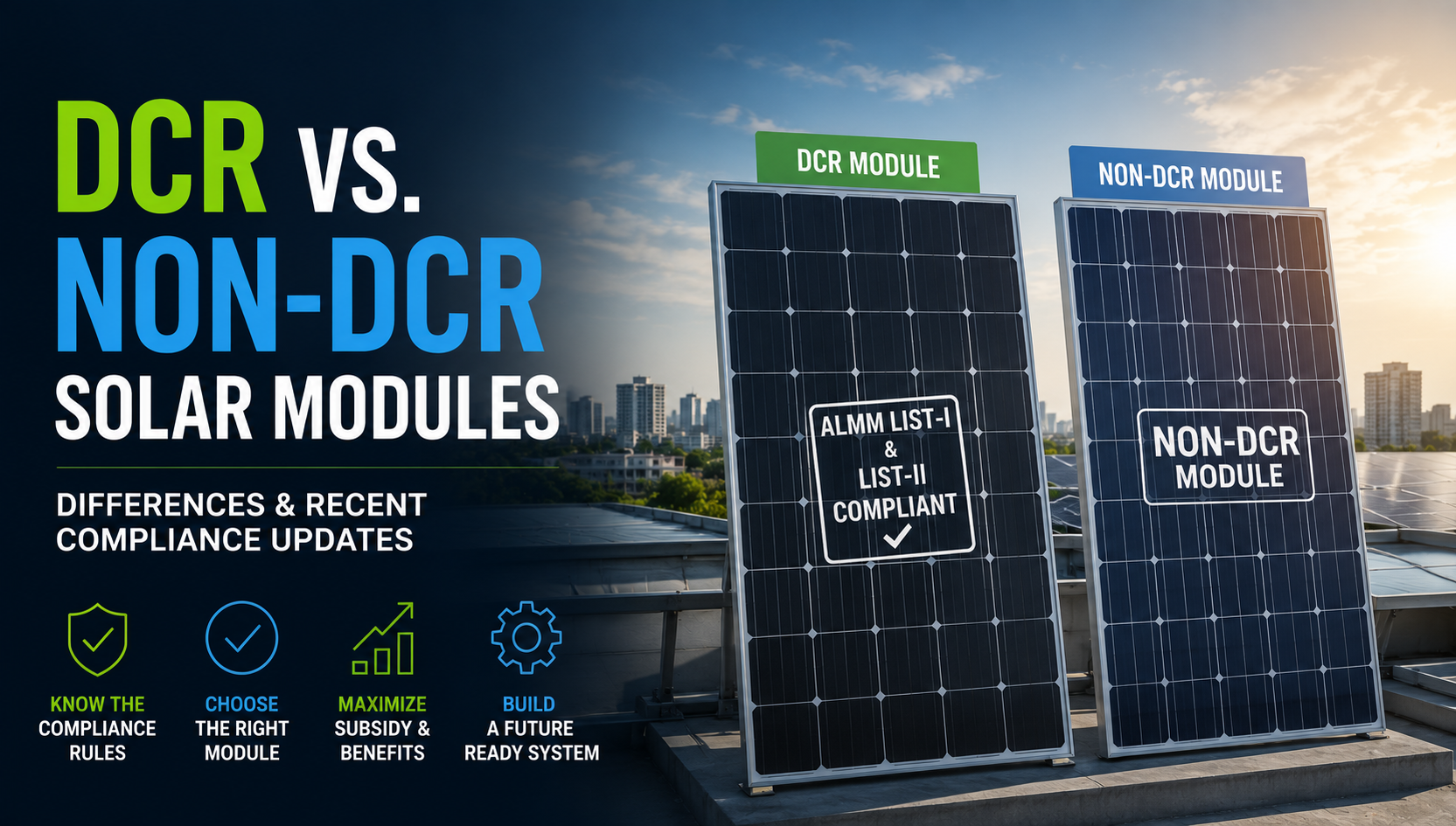 DCR vs Non DCR Solar Panels