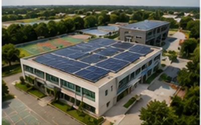 Hydromo school solar project installation