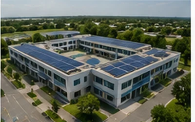 Hydromo school solar project installation