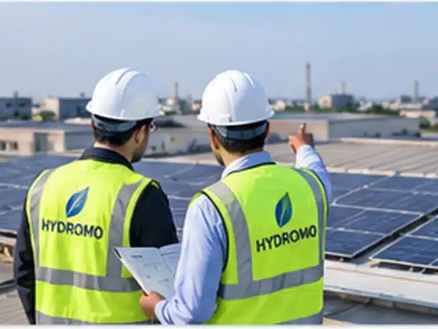 Site assessment for an industrial solar installation