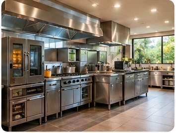 Commercial kitchen solar