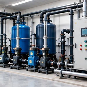 STP tanks being installed at a hospital facility