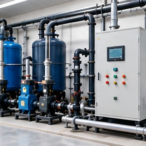 Completed sewage treatment plant at a hospital