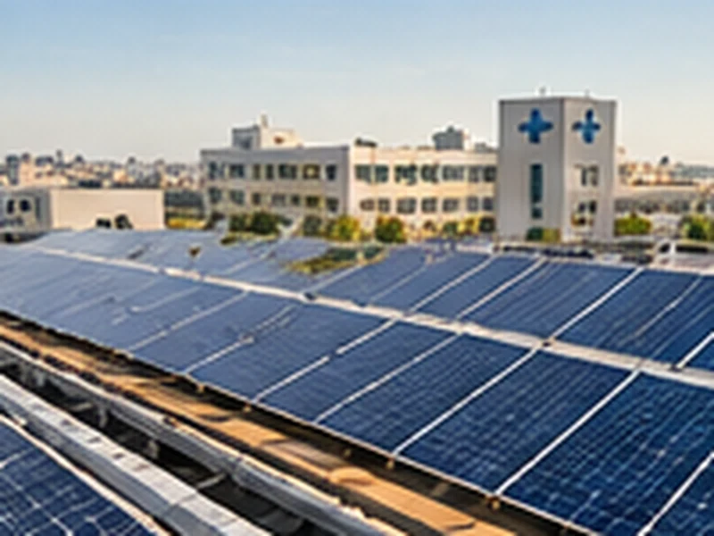 Hospital solar capacity planning on site